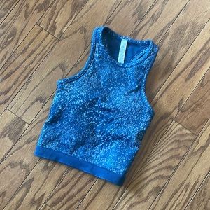 Lulu lemon racer back crop tank size 0 EUC